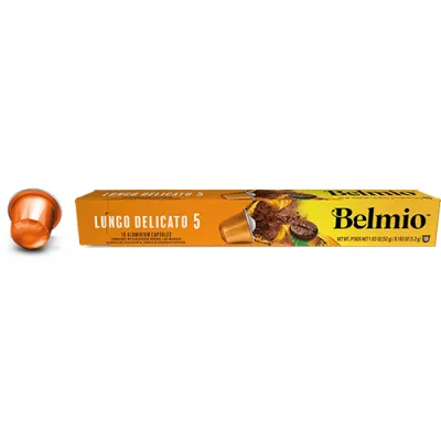 Кафе капсули Belmio Lungo Delicato - съвместими с Nespresso - 10 бр.