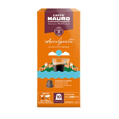 CAFFE MAURO Avvolgente - капсули съвместими с Nespresso - 10 бр.