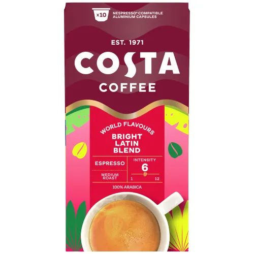 Costa Coffee Bright blend - капсули съвместими с Nespresso 10 бр.