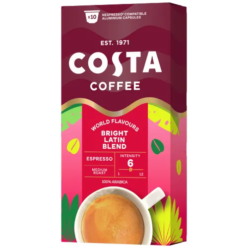 Costa Coffee Bright blend - капсули съвместими с Nespresso 10 бр.