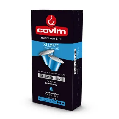 COVIM Alluminio Suave Decaf - капсули съвместими с Nespresso - 10 бр.