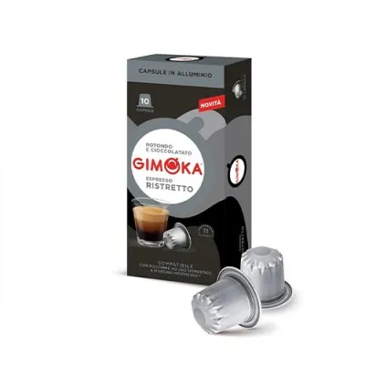 GIMOKA RISTRETTO ALU - 10 капсули, съвместими с Nespresso