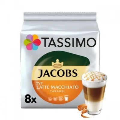 Tassimo Jacobs Latte Macchiato Caramel - 8 напитки