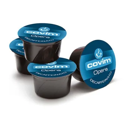 Covim Opera Decaffeinato – 100 капсули, съвместими с Lavazza Blue