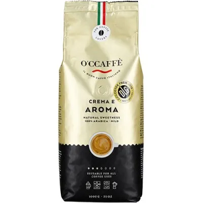 O'CCAFFÈ Crema e Aroma 100% Arabica - 1 кг кафе на зърна